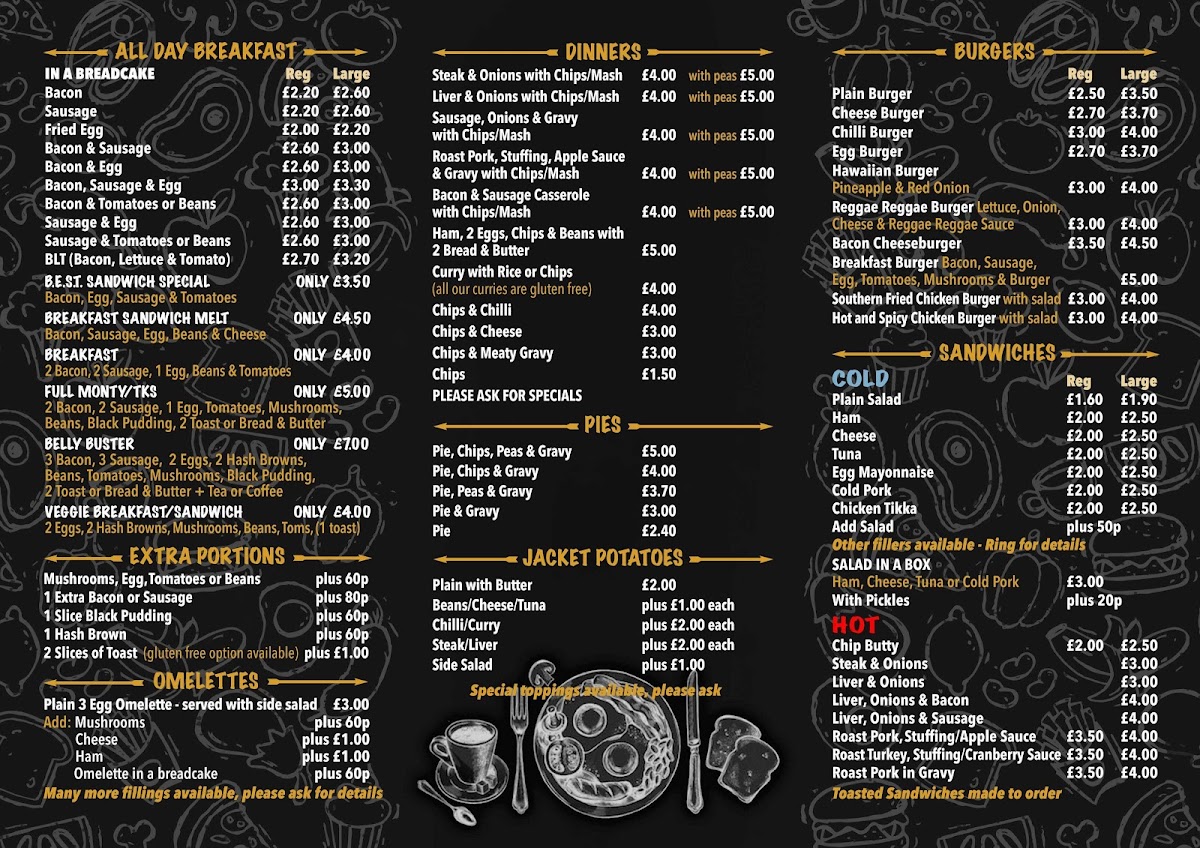 Menu Tk's Cafe Rotherham-1